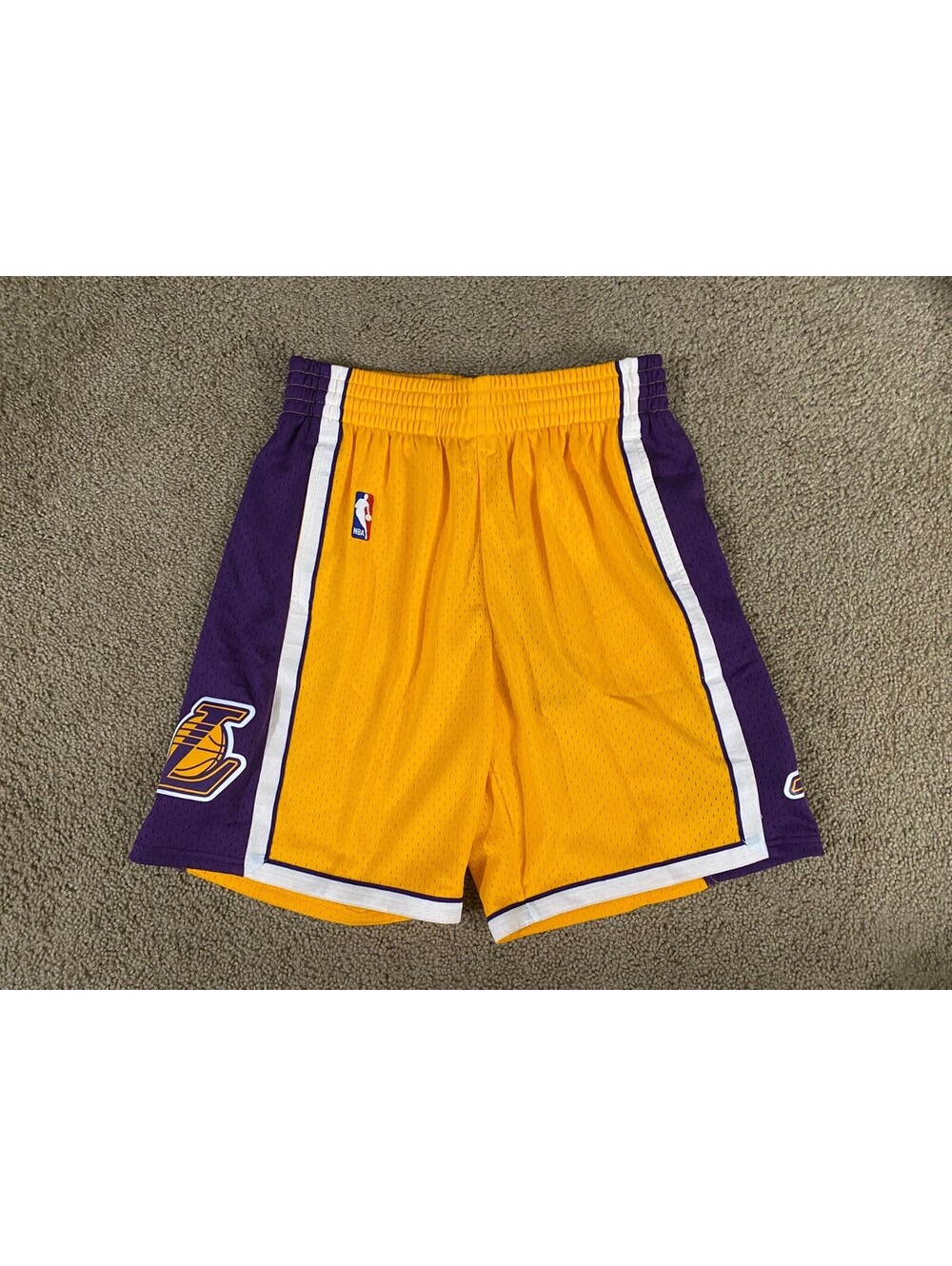 Mitchell & Ness NBA Los Angeles Lakers Basketball Shorts Mens Medium Multicolor